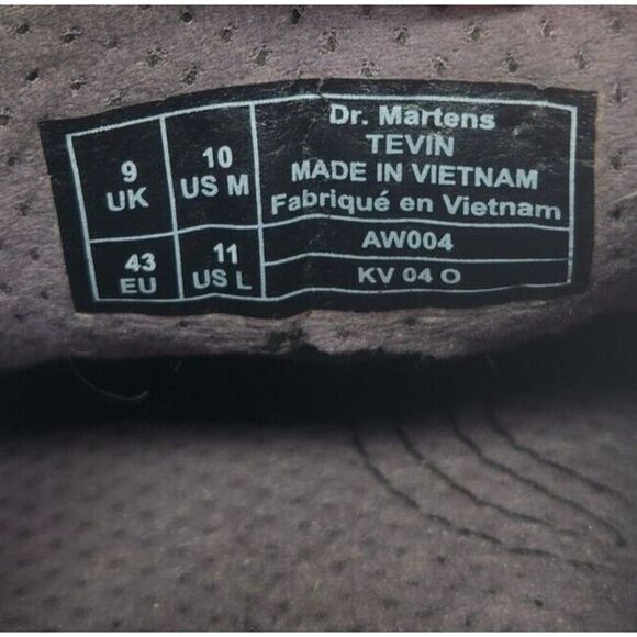 Dr. Martens Tevin Mens Size 10 Black Leather Slip On Comfort City Loafers Shoes main image 8